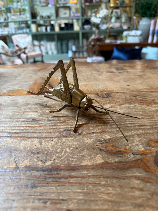 Vintage Brass Grasshopper