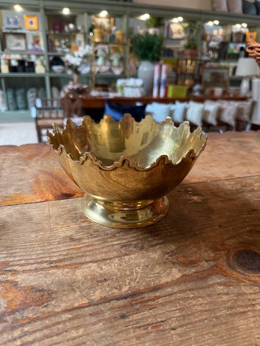 Solid Brass Crown Bowl