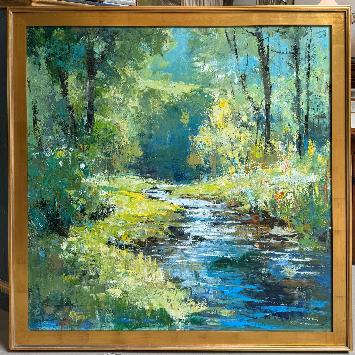 Creek Landscape Art