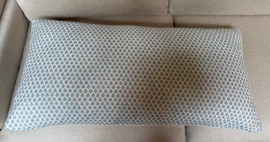 Blue Bloom Lumbar Pillow