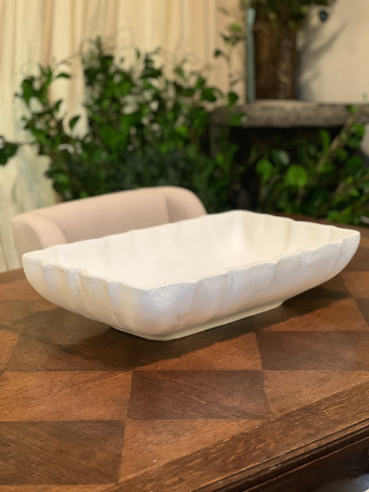 White Long Bowl
