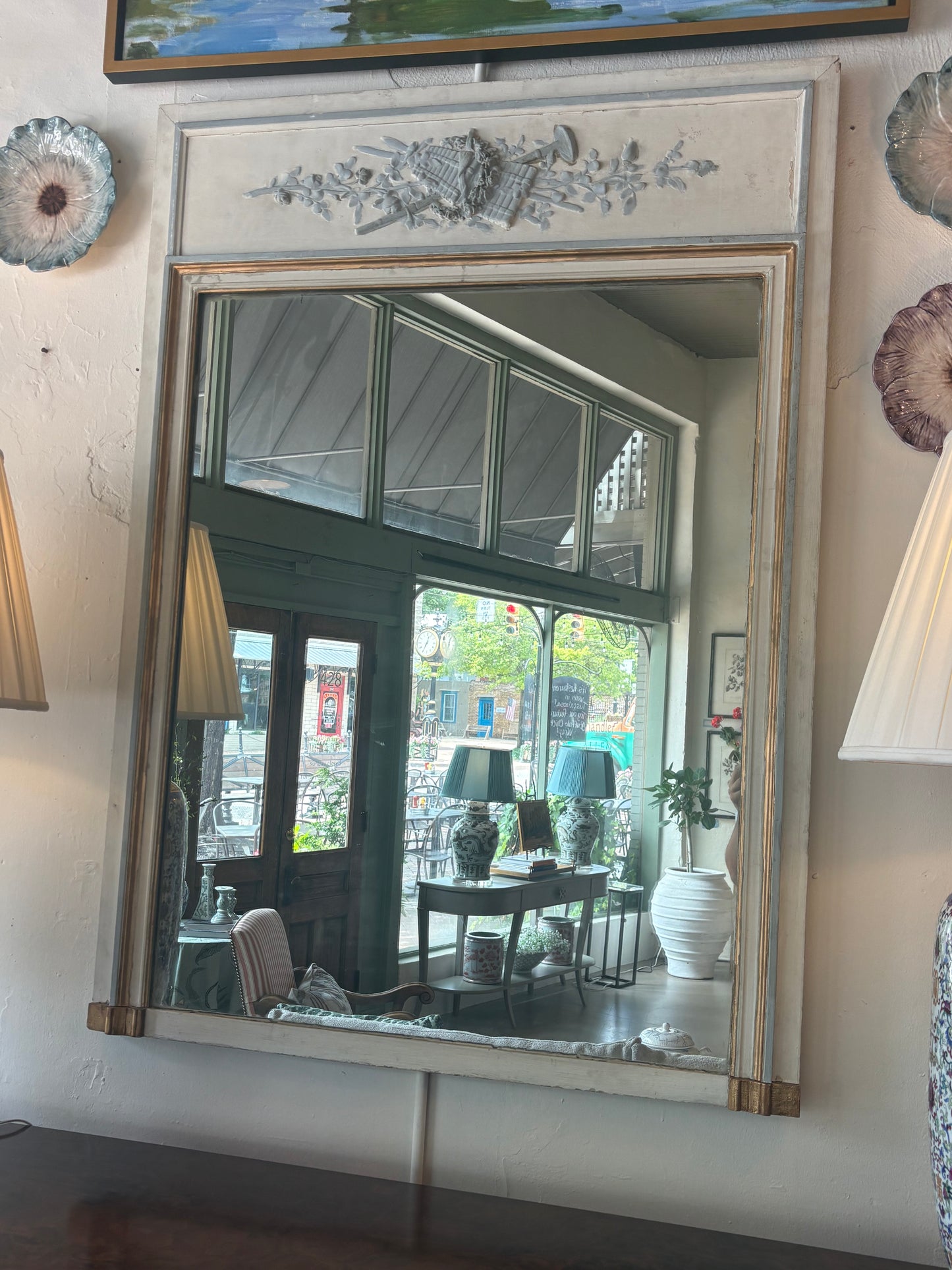 Wooden Crest Mirror