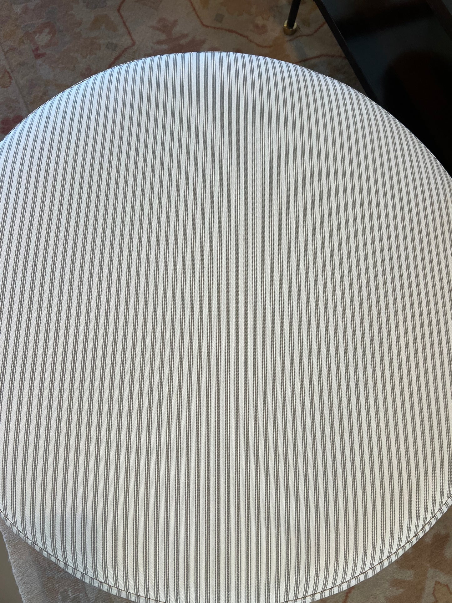 Round Stripe Ottoman