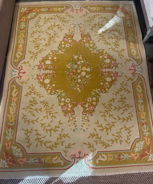 5'9" x 7'5" Vintage Chinese Rug