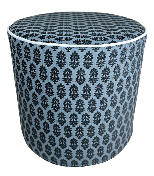 Francie Ottoman - Azul/Chambray