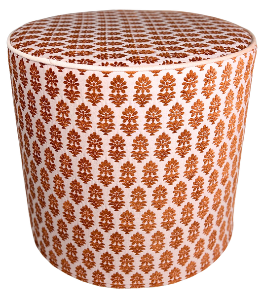 Francie Ottoman - Sorbet/Rosewater