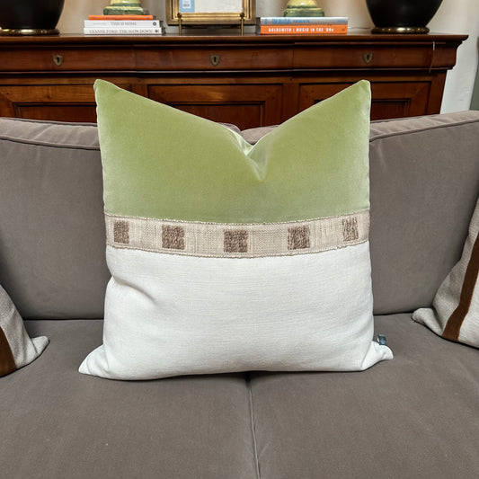 GIORGIO LINEN COSTA TAPE Pillow