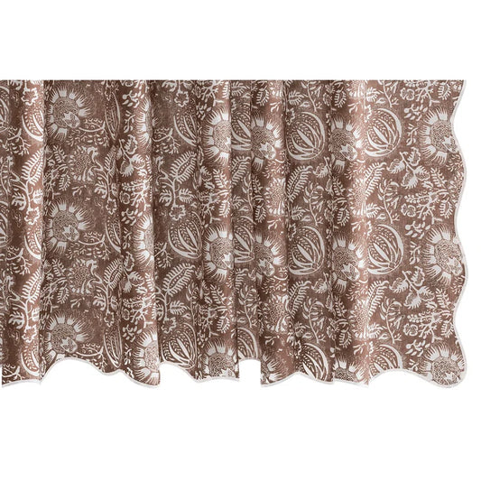 GRANADA LINEN SHOWER CURTAIN- CHESTNUT