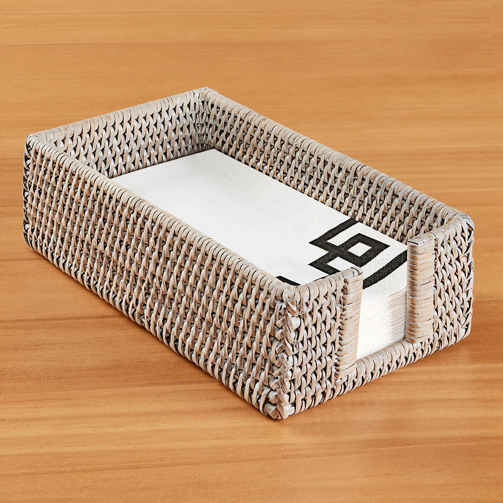 BURMA RATTAN RECT GUEST NAPKIN HOLDER