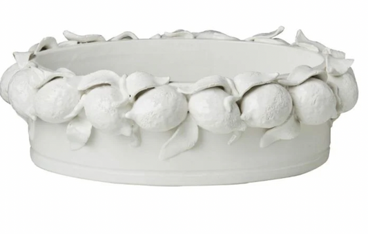 Oval Bowl with Lemons