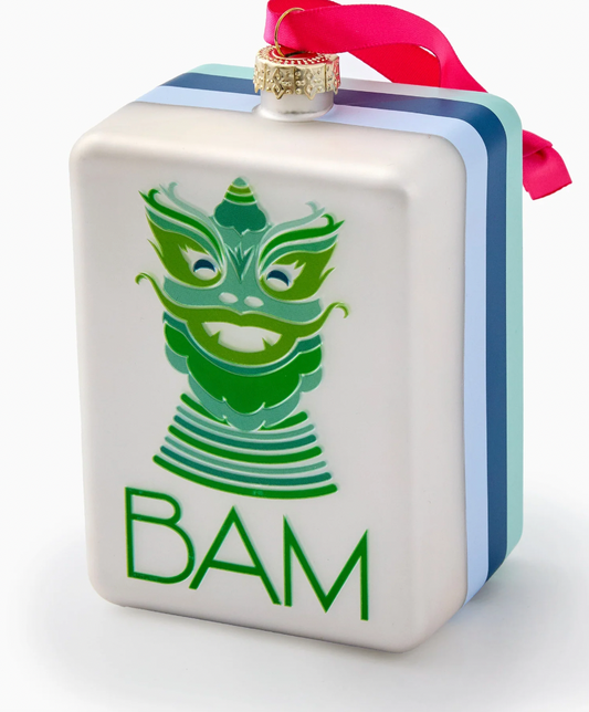 Mint Dragon Mahjong Ornament