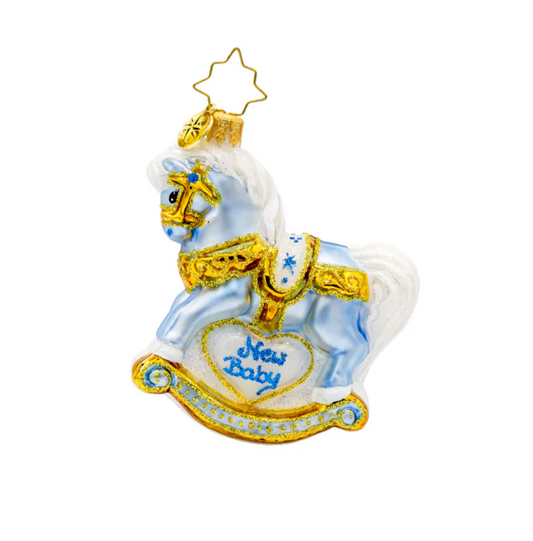 Baby's First Christmas Foal Gem Ornament