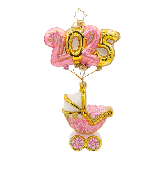 Baby Pink Cradle of Celebration Ornament