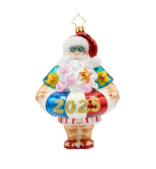 Sun-Kissed Klaus Ornament