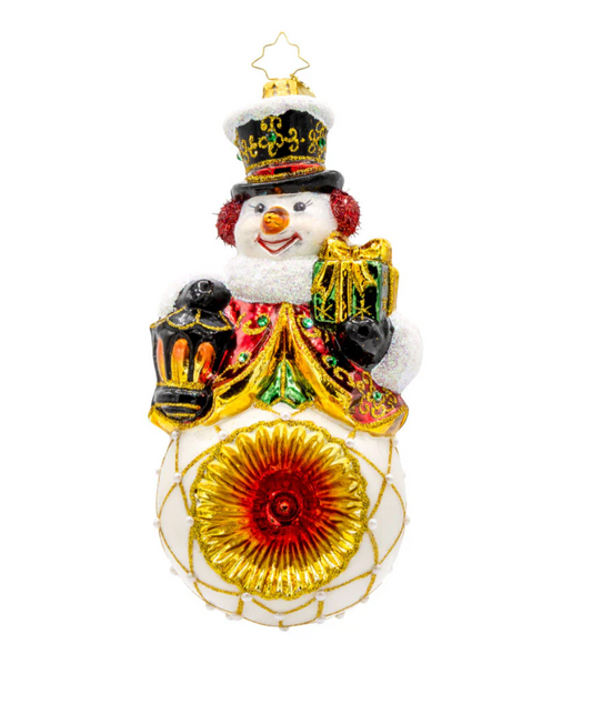 Radiant Reflections Snowman Ornament