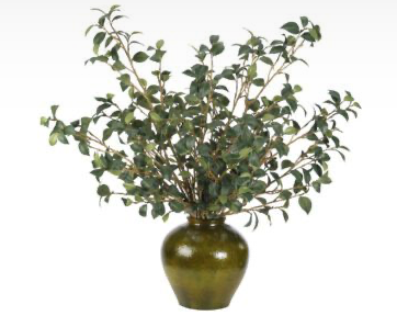 Camellia Foliage, Faux Watergarden, 32"