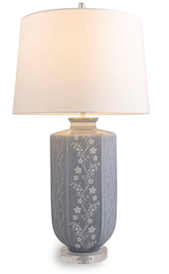 Floral Vine Stone Lamp