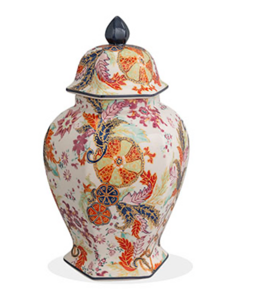 Tobacco Leaf Hex Jar