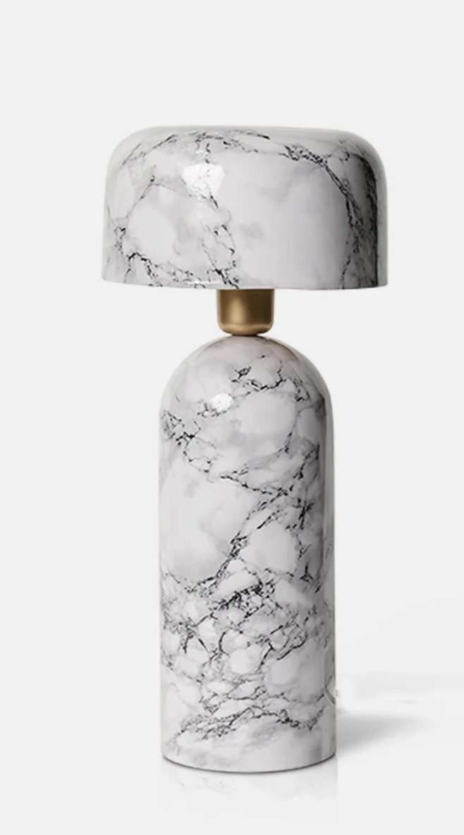 FAIRFIELD TABLE LAMP - WHITE MARBLE