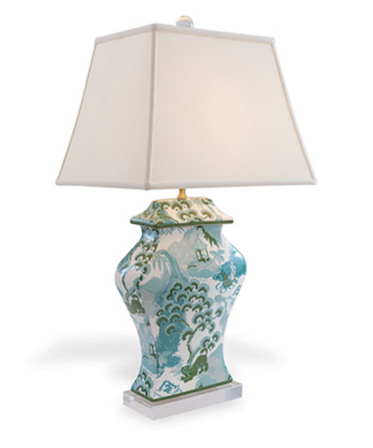 Canton Celadon Lamp