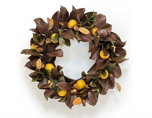 Magnolia Leaf/Lemon Wreath