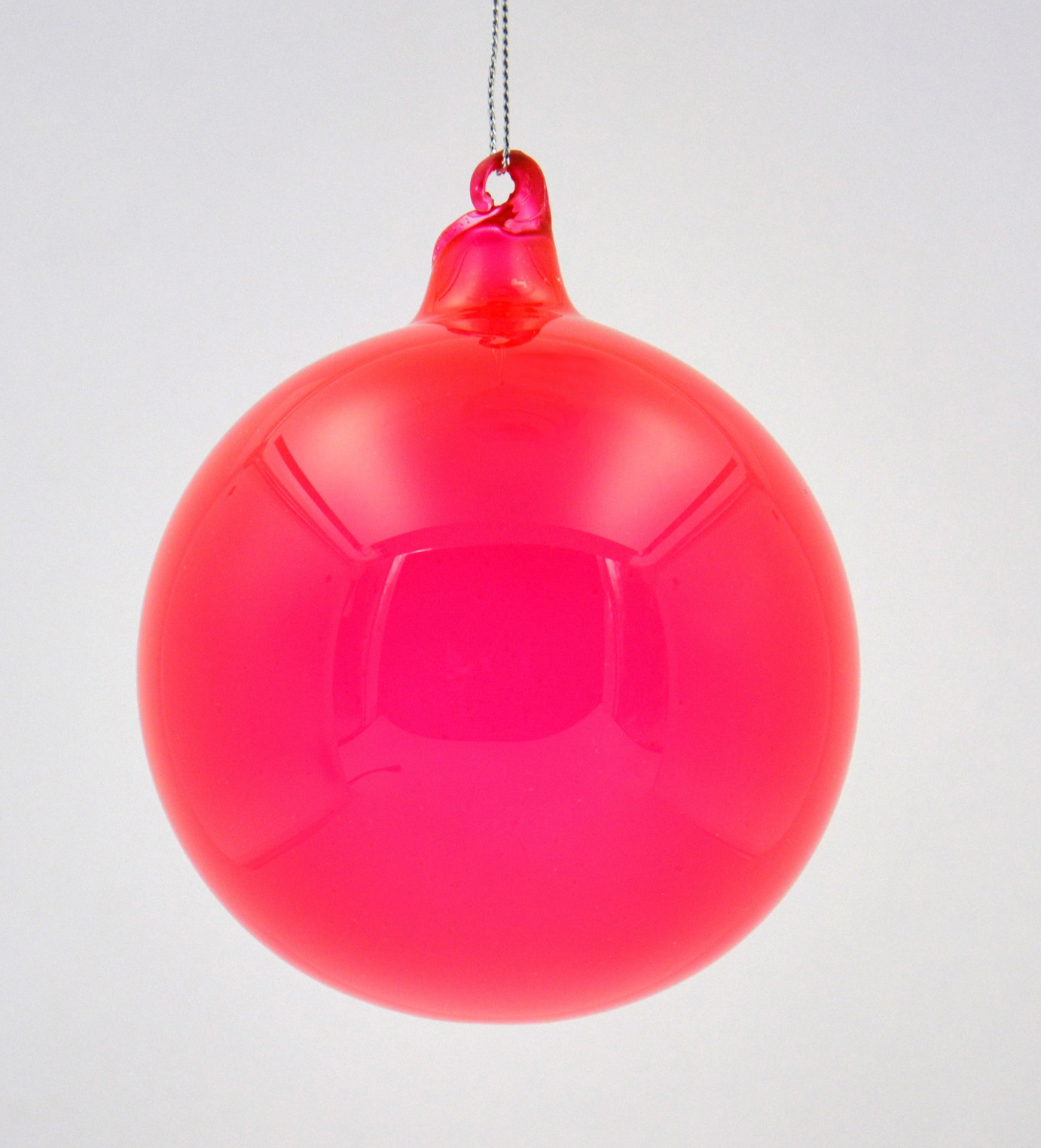 Bubblegum Glass Ball Ornament