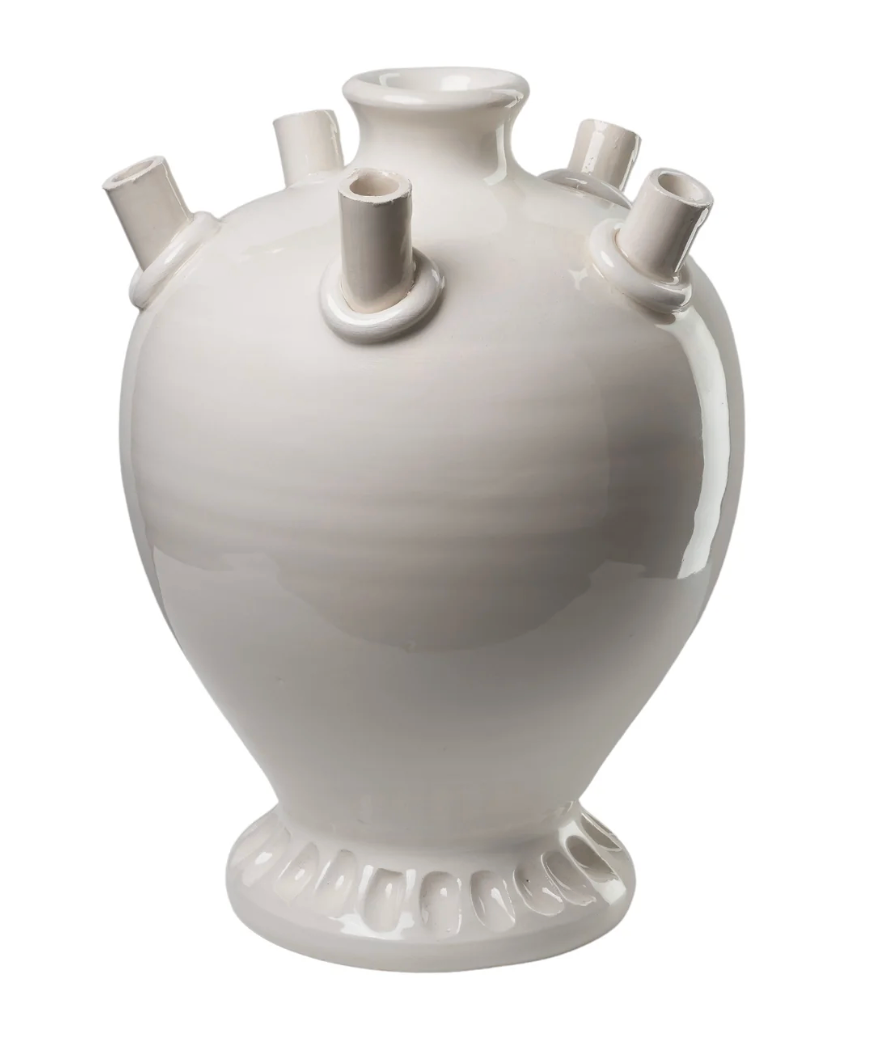 Tall Tulipiere, White