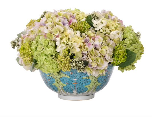 Hydrangea, Faux Arrangement, 13"