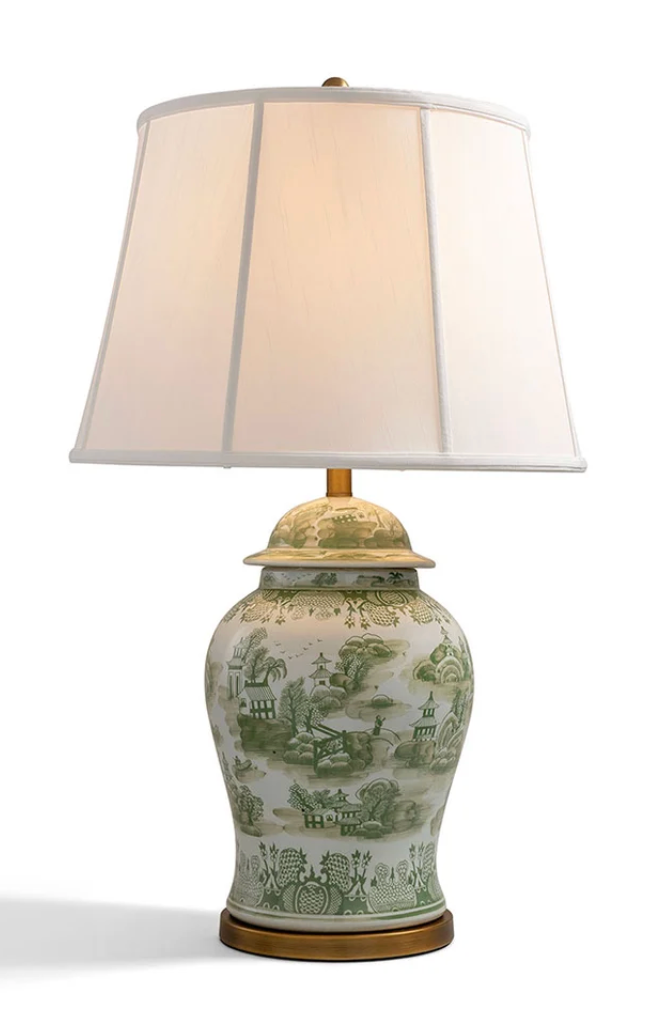 Green Willow Large Lamp