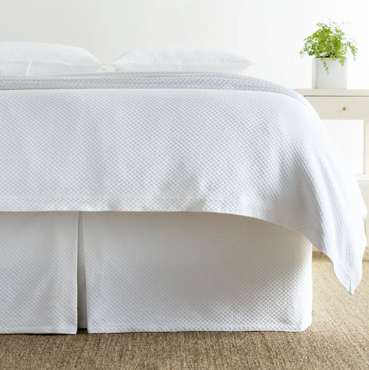 Petite Trellis Matelasse Bed Skirt