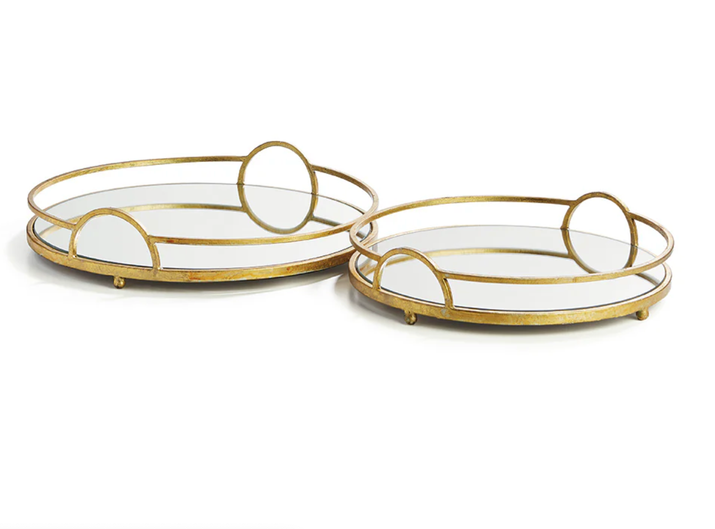 Hudson Mirrored Decorative Trays