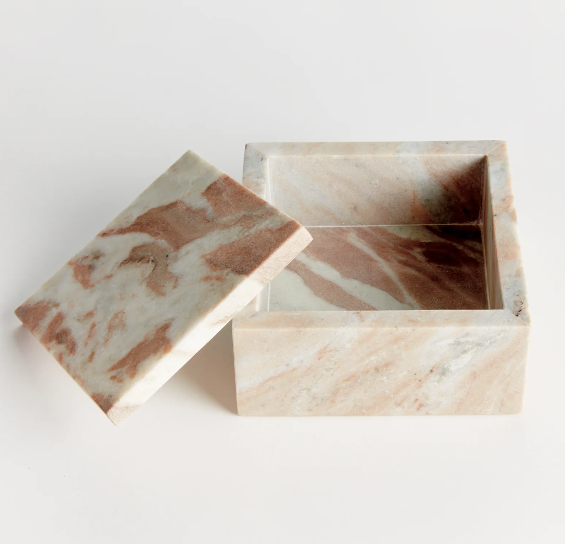 Jaqueline Marble Square Lidded Box