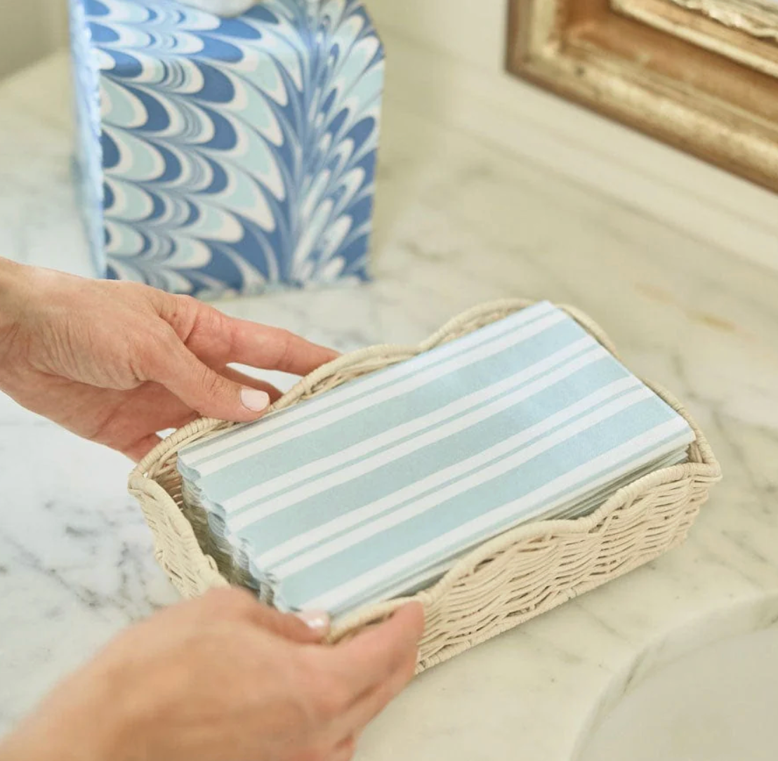 Rattan Paper Guest Towel Tray