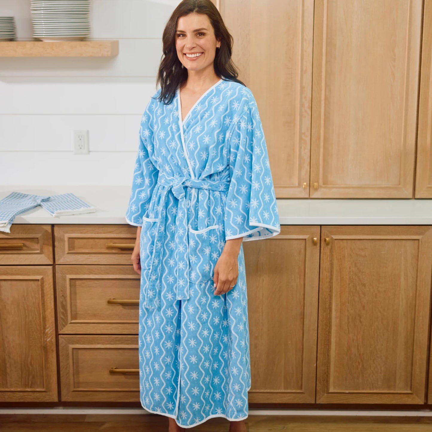 Women’s Bell Sleeve Plush Robe- Starlight