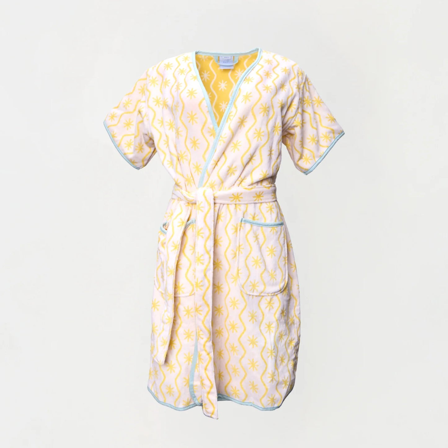Women’s Short Plush Robe- Sunbeam