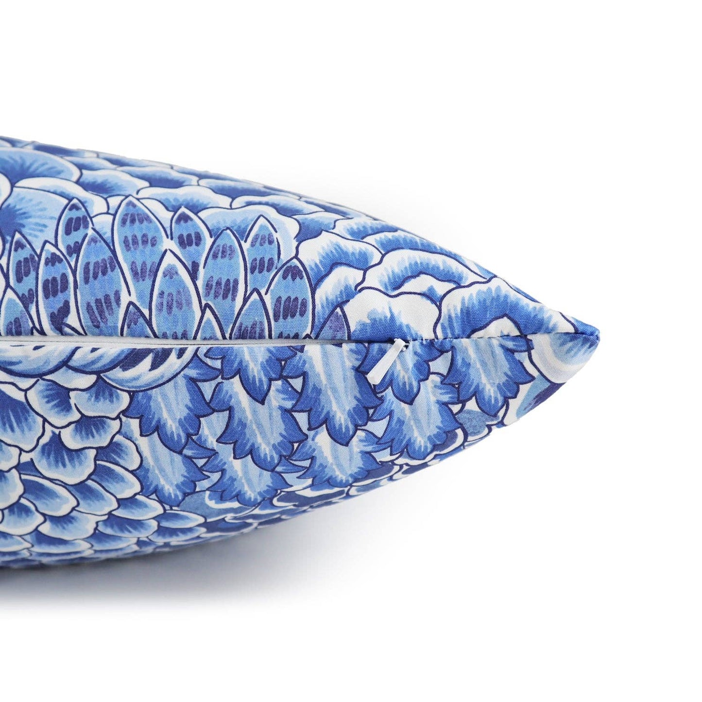 Layla Blue Artichoke Pattern Throw Pillow