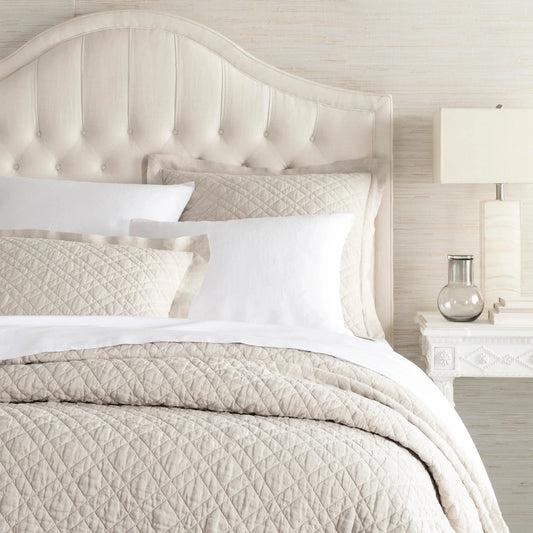 Washed Linen Quilt | Natural/King