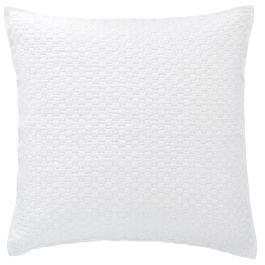 Lodi Matelasse Sham | White/Euro