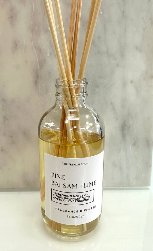 Pine + Balsam + Lime Home Fragrance Reed Diffuser