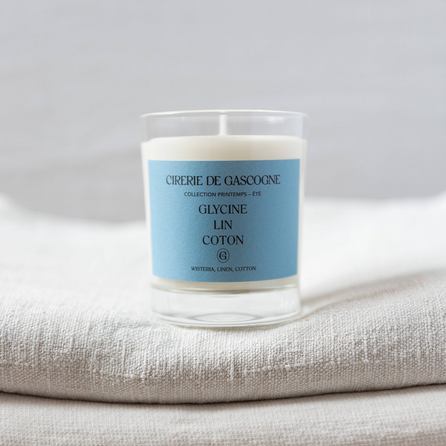 Wisteria, Linen, Cotton Blend Candle