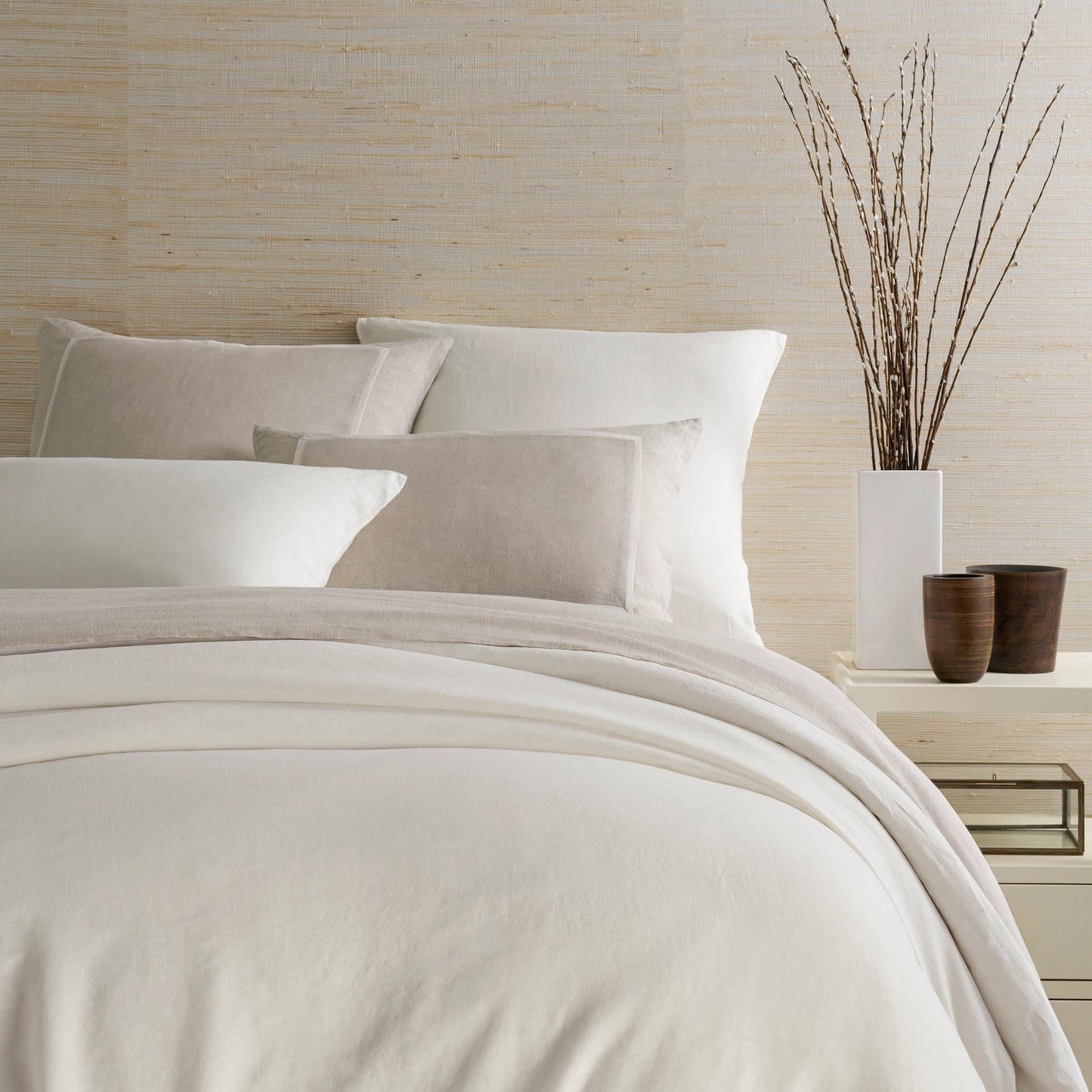 Lush Linen Duvet Cover | Ivory/Full/Queen