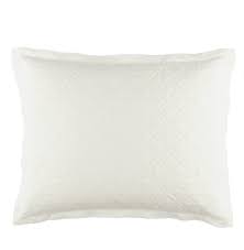 Washed Linen Quilted Sham | Ivory/Dutch Euro