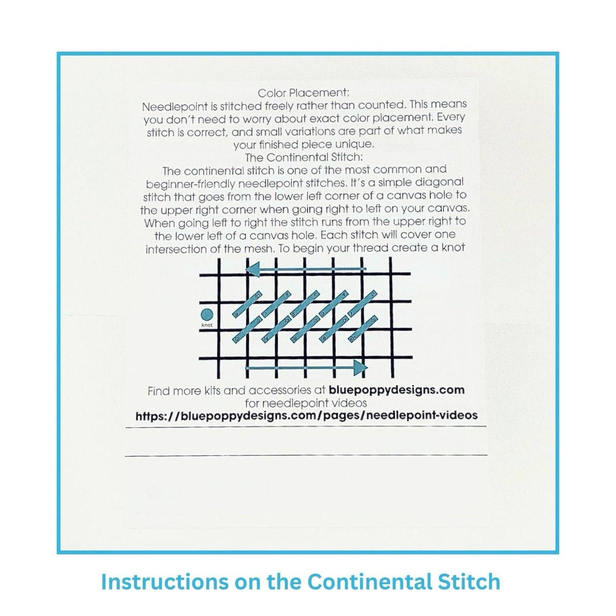 Simple Snowflake Needlepoint Design