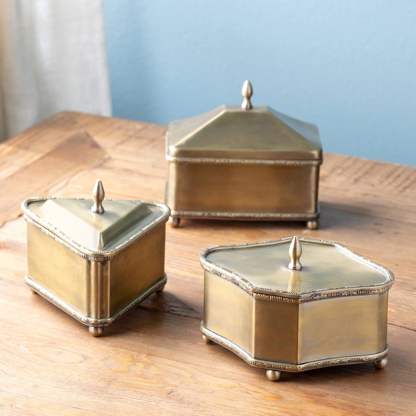 Brass Escritoire Boxes