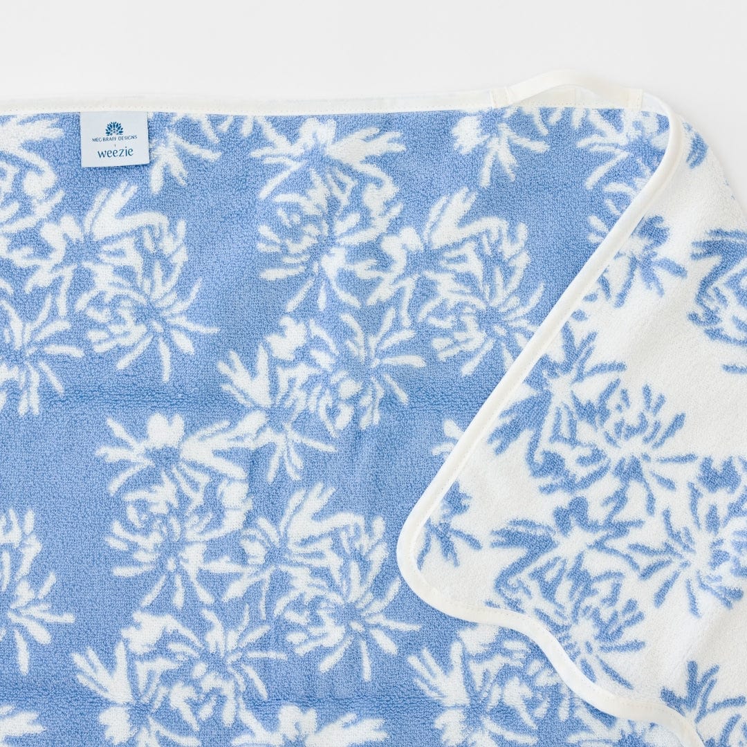 Meg Braff x Weezie Scallop Hand Towels (Pair) - Cornflower