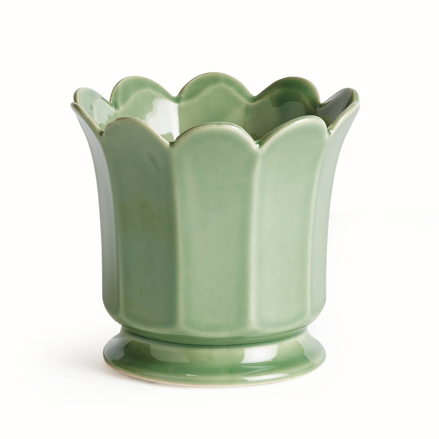 Maline Footed Pot Small, Green