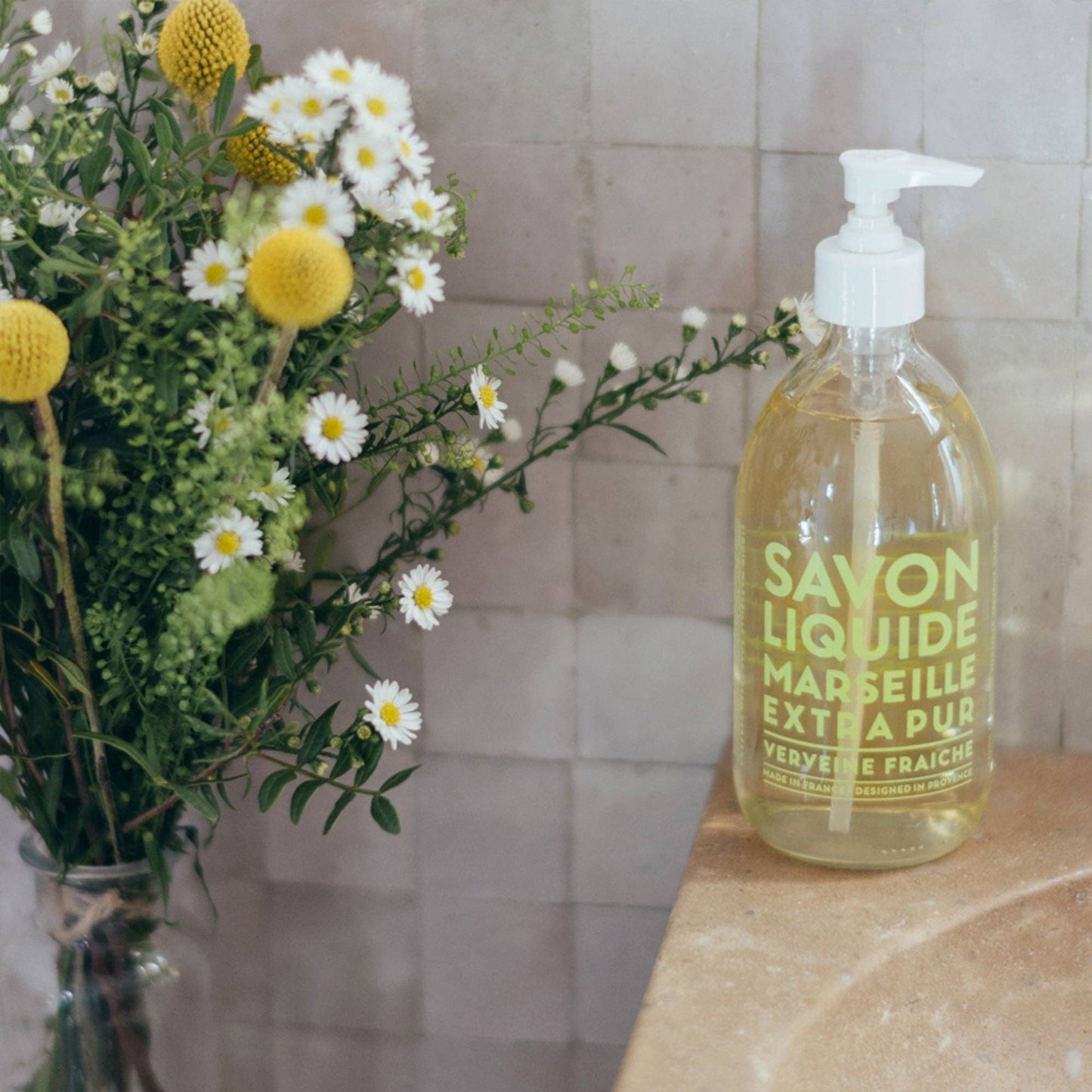 Liquid Marseille Soap Fresh Verbena 16.7 fl oz Glass