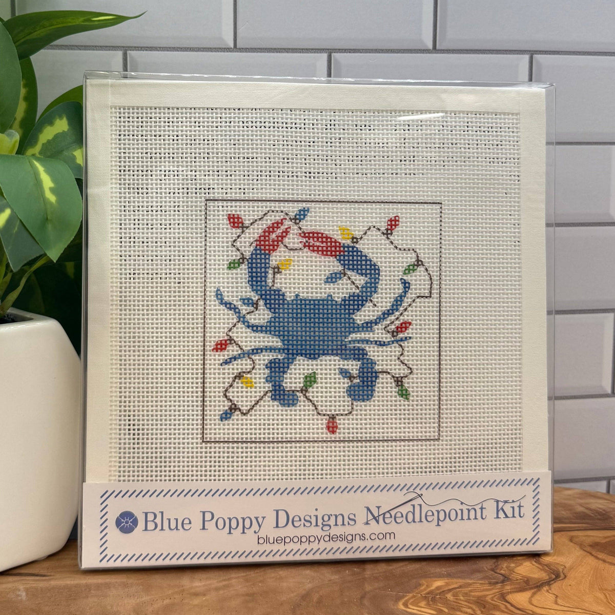 Christmas Crab Needlepoint Design