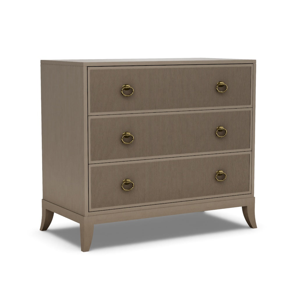 Details Three Drawer Low Chest