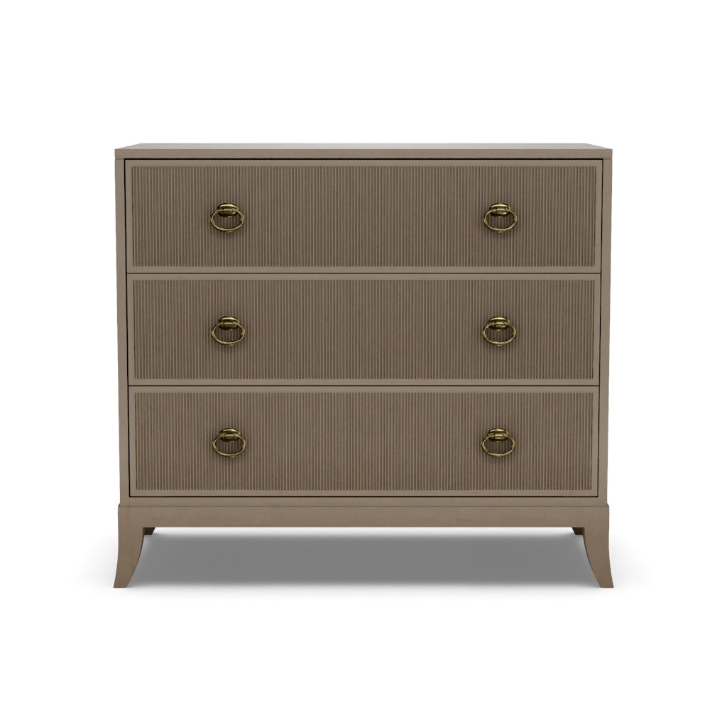 Details Three Drawer Low Chest